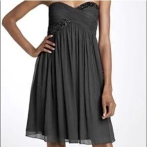 Maggy London Strapless Black Cocktail Dress